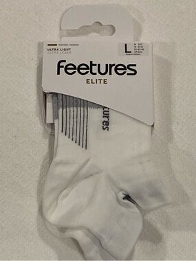 Feetures Elite No Blisters Ultra Light Quarter Compression Sock Large UNISEX New